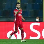 Mohamed Salah celebra uno de sus goles