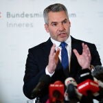 El ministro de interior, Karl Nehammer