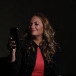La "dating coach" María Pasión, durante la entrevista con LA RAZÓN