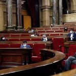 Imagen del Parlament, durante el pleno de la semana pasada
