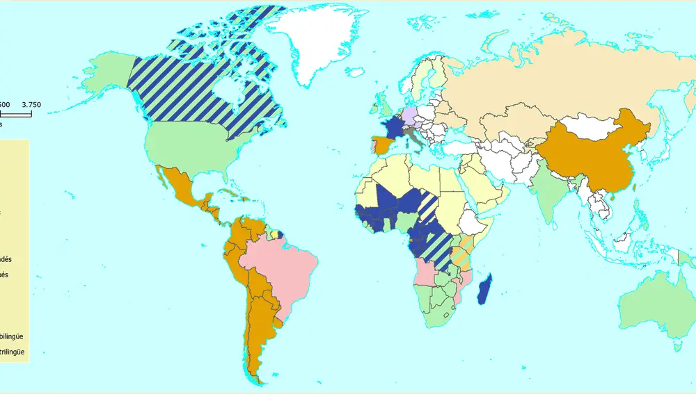 La situación de los principales idiomas en el mundo