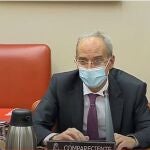 El director general de la AEAT, Jesús Gascón., durante su comparecencia en la Comisión de Presupuestos del Congreso de los Diputados