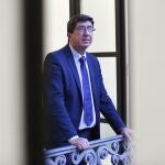 El vicepresidente de la Junta de Andalucía, Juan Marín, en uno de los balcones interiores de San Telmo