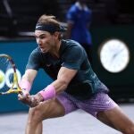 Nadal, durante su último partido en París-Bercy