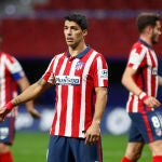 Luis Suarez con el Atlético de Madrid.