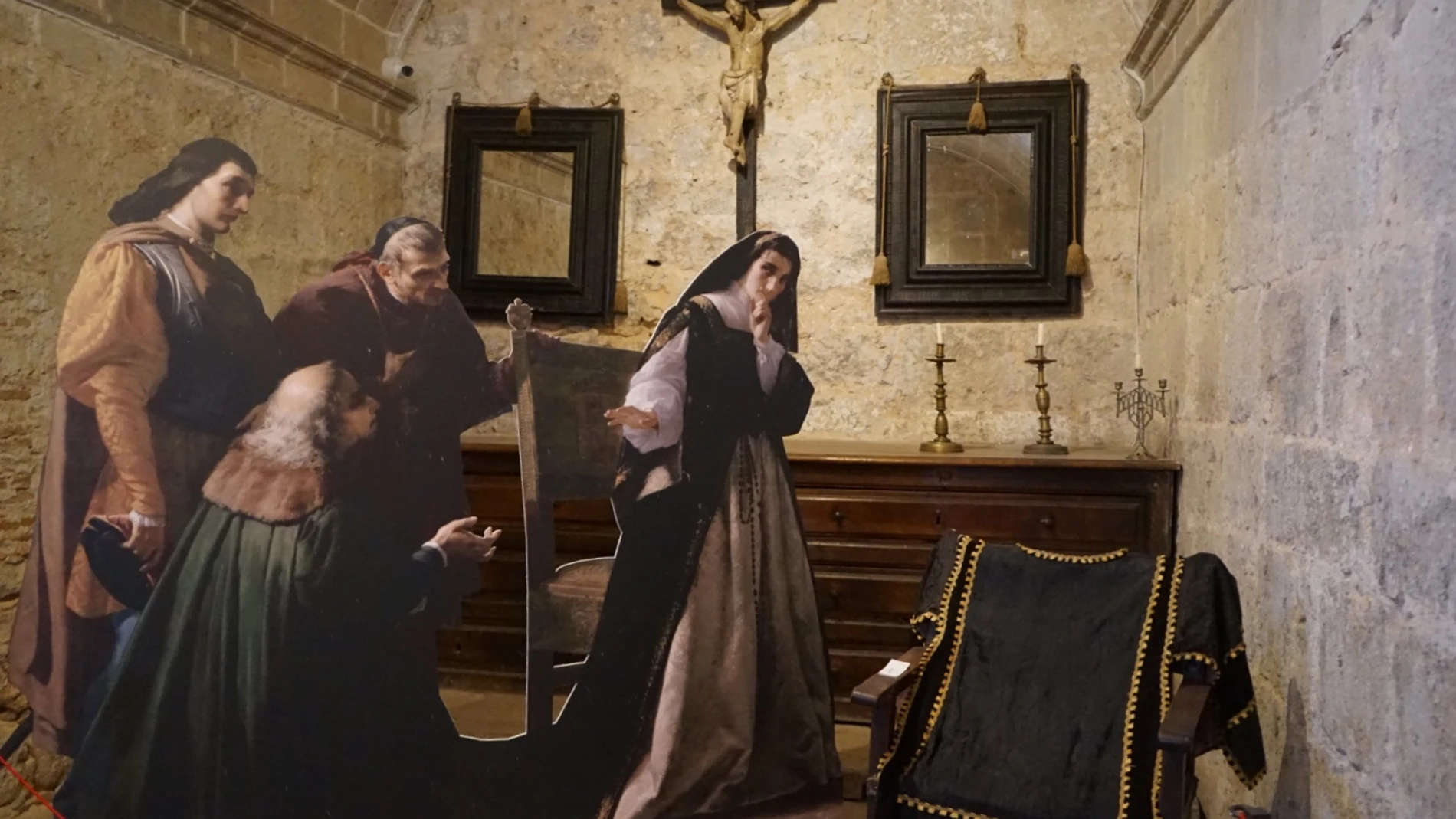 Decorado de Juana de Castilla en Tordesillas.