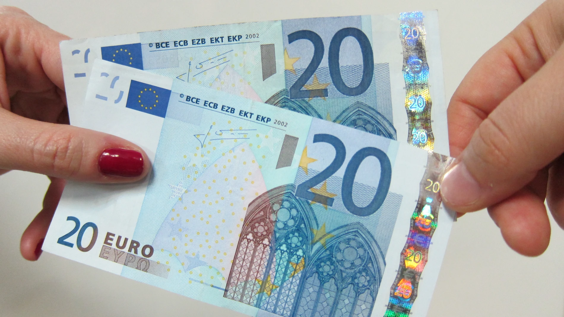 Billetes de 20 eurosEUROPA PRESS (Foto de ARCHIVO)22/03/2011