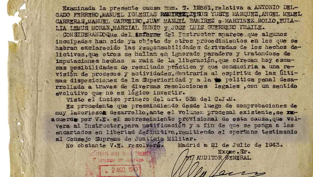 Documento en el que se solicita el sobreseimiento de la causa