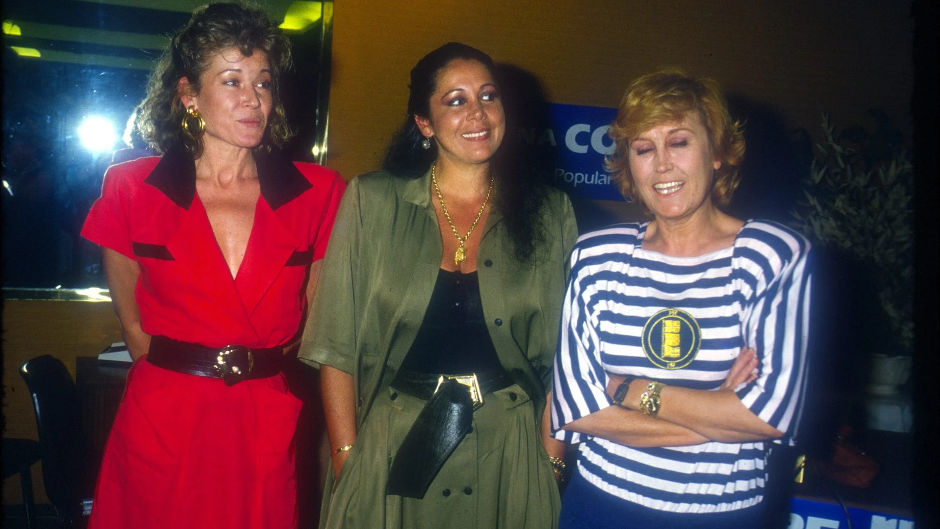 LA CANTANTE ISABEL PANTOJA , LA PERIODISTA ENCARNA SANCHEZ Y MILA XIMENEZ EN LOS ESTUDIOS DE LA COPE©KORPAMADRID