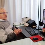 Joan Ribó, durante una videoconferencia, en una imagen de archivo