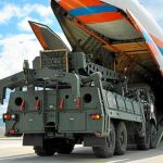 Componente del sistema de misiles S400 de fabricación rusa