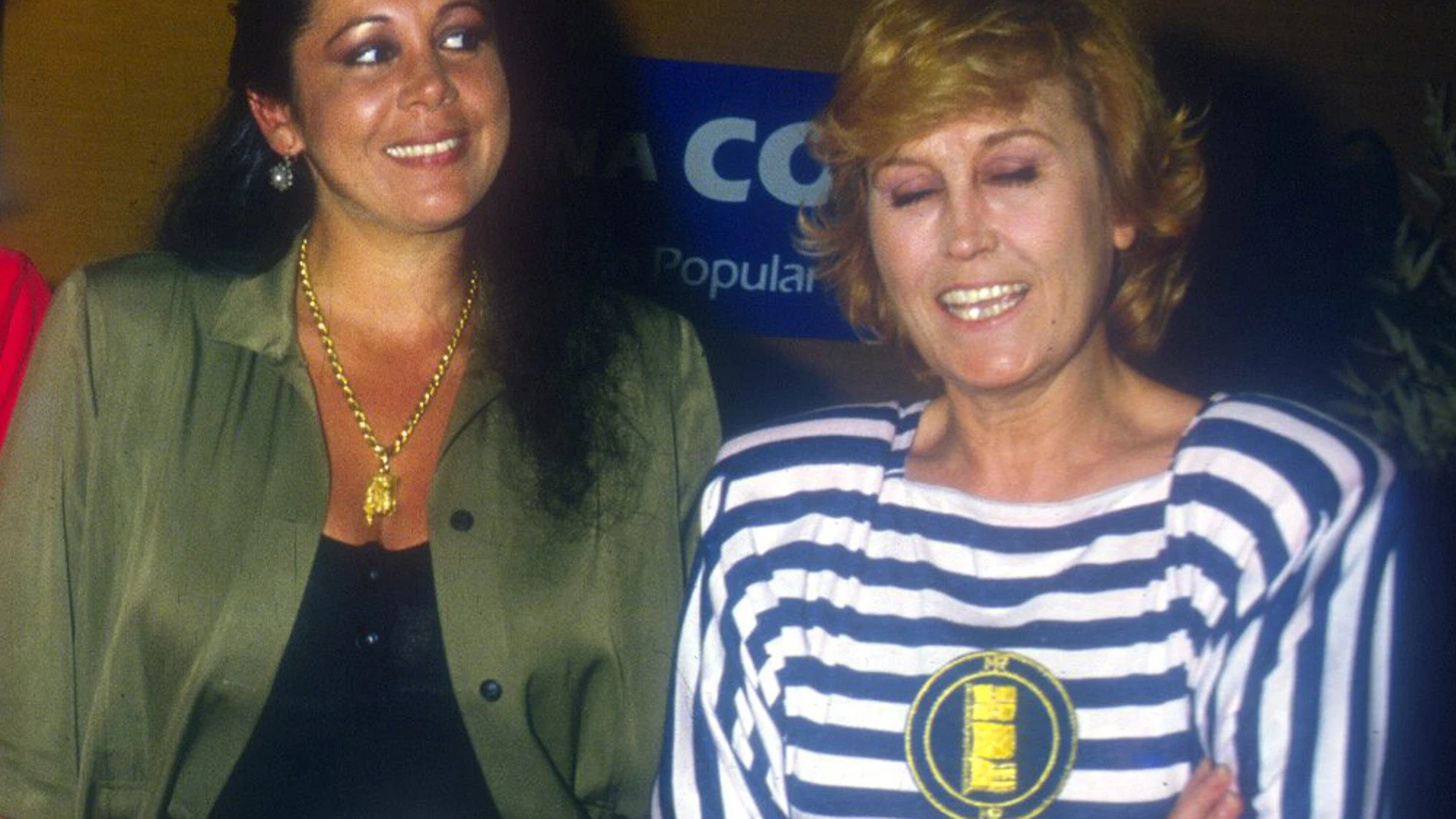 LA CANTANTE ISABEL PANTOJA , LA PERIODISTA ENCARNA SANCHEZ Y MILA XIMENEZ EN LOS ESTUDIOS DE LA COPE©KORPAMADRID