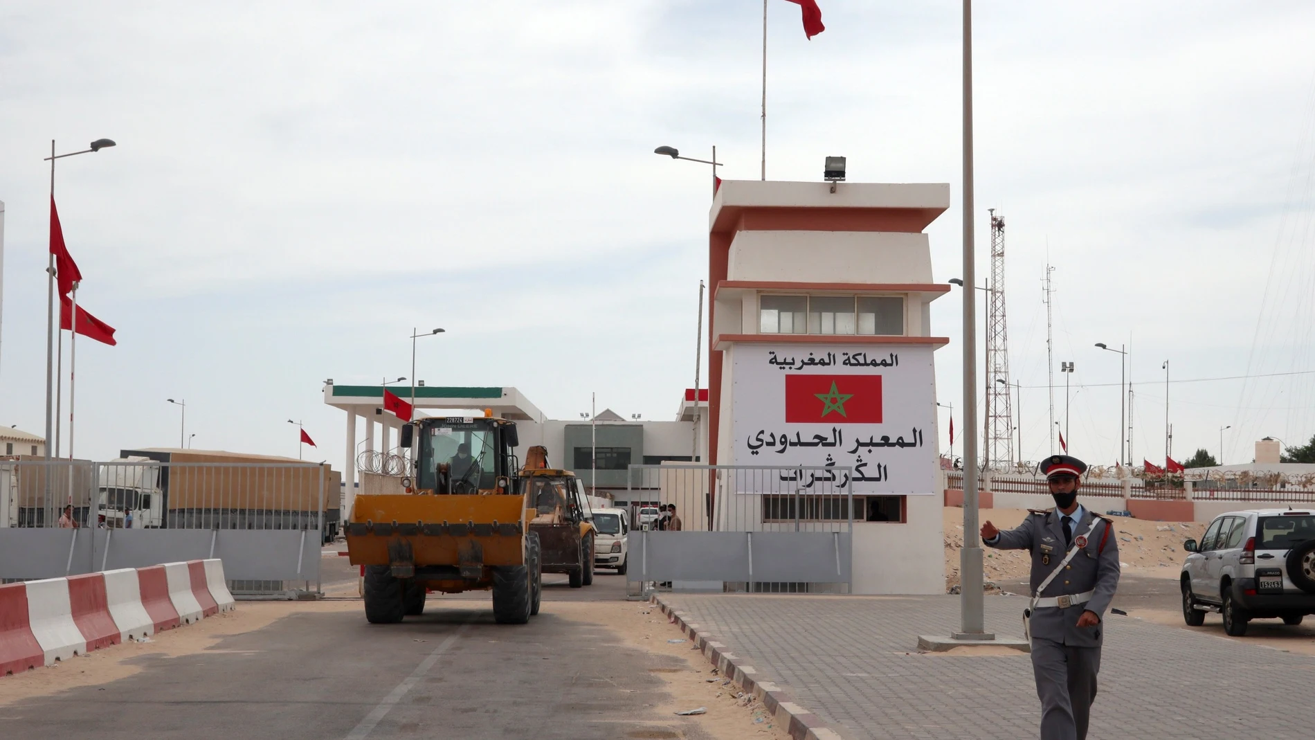 Frontera de Guerguerat, en el extremo sur del Sáhara Occidental, con Mauritania, defendida por el Ejército marroquí EFE/ Javier Otazu