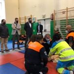 El consejero de Justicia, Interior y Víctimas, Enrique López, visita el Instituto de Formación Integral en Seguridad y Emergencias (IFISE), una entidad que imparte los cursos para aspirantes a voluntarios de Protección Civil