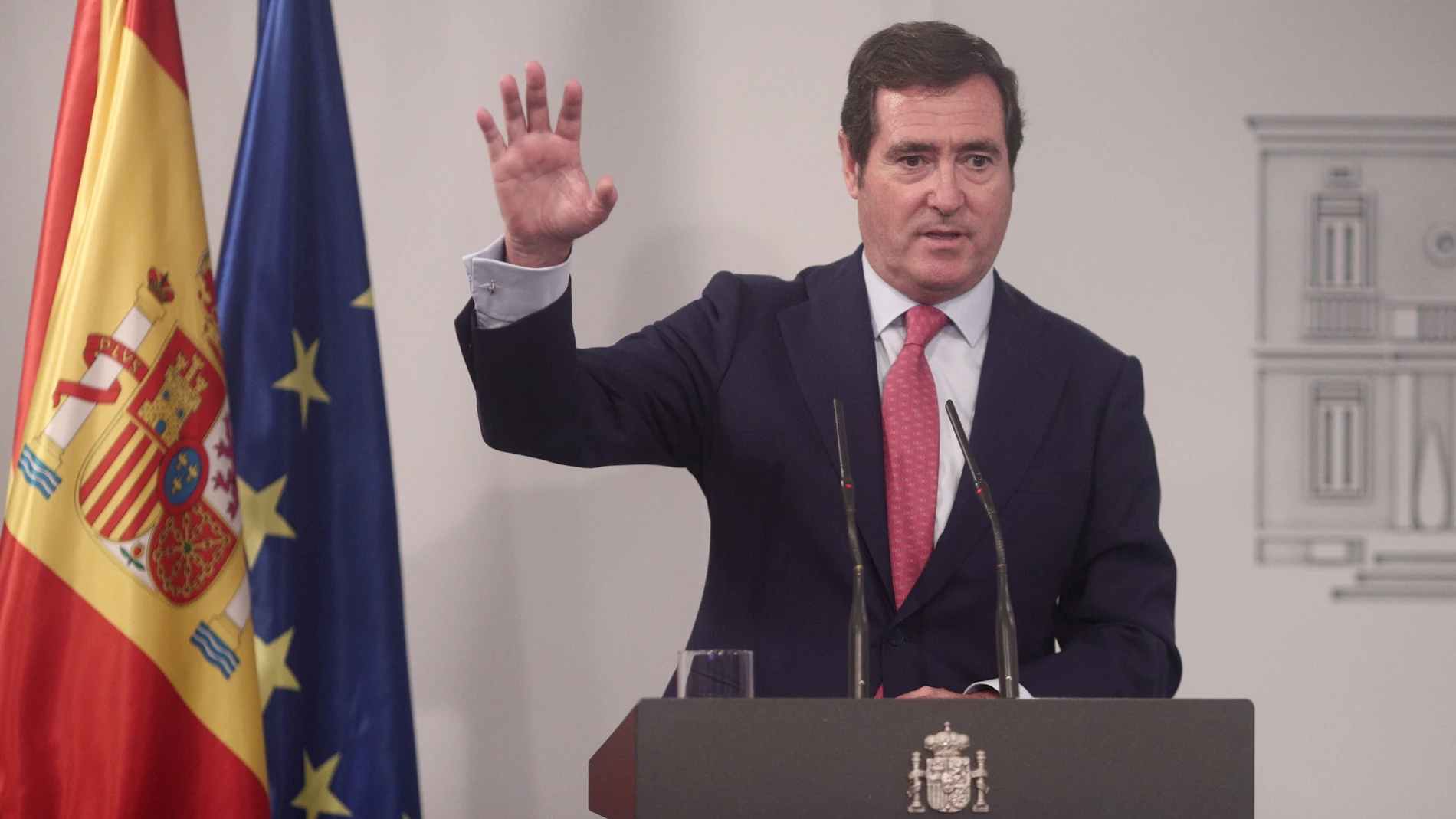 El presidente de la patronal CEOE, Antoni Garamendi