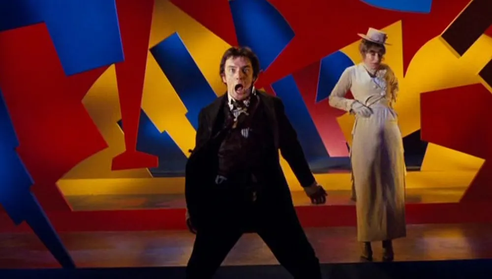 Fotograma de "El Mesías salvaje", dirigida en 1972 por Ken Russell y cuya escenografía es obra de Derek Jarman