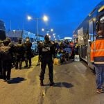Imagen del desalojo facilitada por la Policía