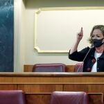 MADRID, 18/11/2020.- La diputada de Coalición Canaria (CC) Ana Oramas, durante su intervención en la sesión de control al Ejecutivo, este miércoles en el Congreso. EFE/ Emilio Naranjo