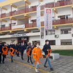 Protesta en un colegio concertado de Sevilla