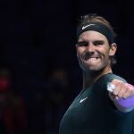 Rafa Nadal, durante su último torneo de 2020, la Copa Masters, en la que perdió en semifinales