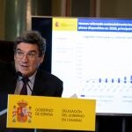 El ministro de Inclusión, Seguridad Social y Migraciones, José Luis Escrivá, el viernes pasado en Las Palmas de Gran Canaria