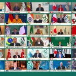 Foto con los jefes de Estado y de Gobierno participantes en el G20