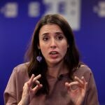 La ministra de Igualdad, Irene Montero, durante una entrevista con Efe