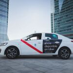 Uno de los taxis disponibles en la app de Uber
