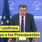 El PNV anuncia su voto a favor en los Presupuestos