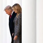 Donald J. Trump y Melania Trump, el pasado día de Acción de Gracias. EFE/EPA/KEVIN DIETSCH / POOL