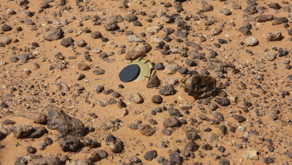 Mina terrestre junto al muro marroquí