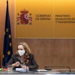 La vicepresidenta tercera y ministra de Asuntos Económicos y Transformación Digital, Nadia Calviño