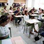 Imagen de archivo de una oposición de docentes