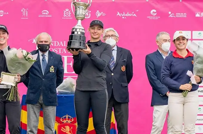 Emily Pedersen, tres de tres, en Guadalmina. Nuria Iturrioz segunda Emily Pedersen, tres de tres, en Guadalmina. Nuria Iturrioz segunda