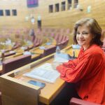 La diputada y portavoz de VOX en la Comisión de Igualdad en Les Corts valencianes, Ángeles Criado