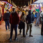 Ambiente en la Plaza Mayor, este pasado lunes, coincidiendo con el Cybermonday