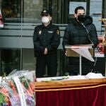 Pablo Cabezón, presidente de la Agrupación Soriana de Hostería y Turismo (Asohtur) durante una protesta en la que escenificaron la muerte del sector