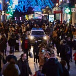 Ambiente en las calles y comercios del centro de Madrid el día en el que se celebra el Ciber Monday.
