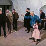 «El satiro», la obra en la que un adulto identifica al hombre que ha abusado de la niña que se encuentra a su lado