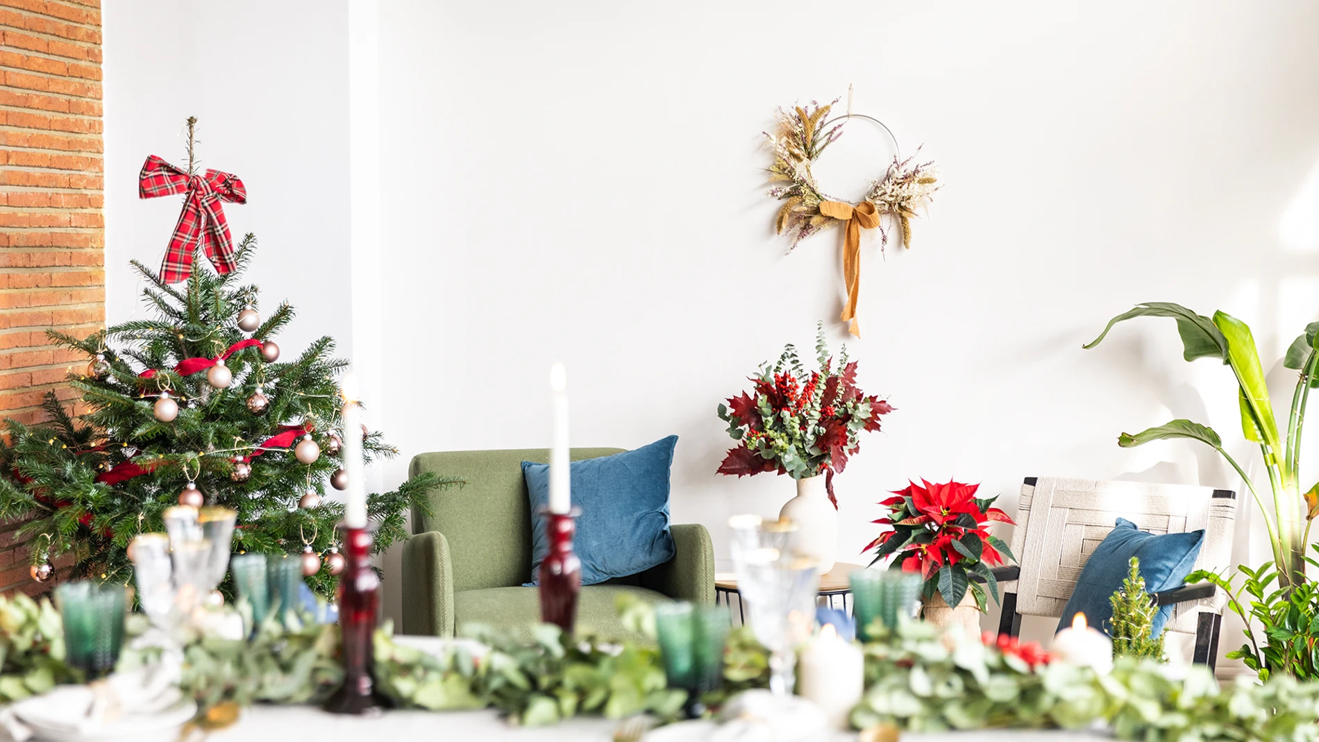 Decoración Navidad pisos pequeños.