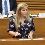 La diputada popular, Eva Ortiz, en Les Corts