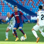 Víctor Mollejo con el Getafe.