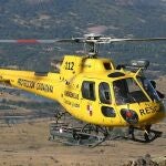 Helicóptero utilizado por el 112 en tareas de rescate