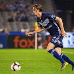 Josh Hope, en un partido con Melbourne Victory.