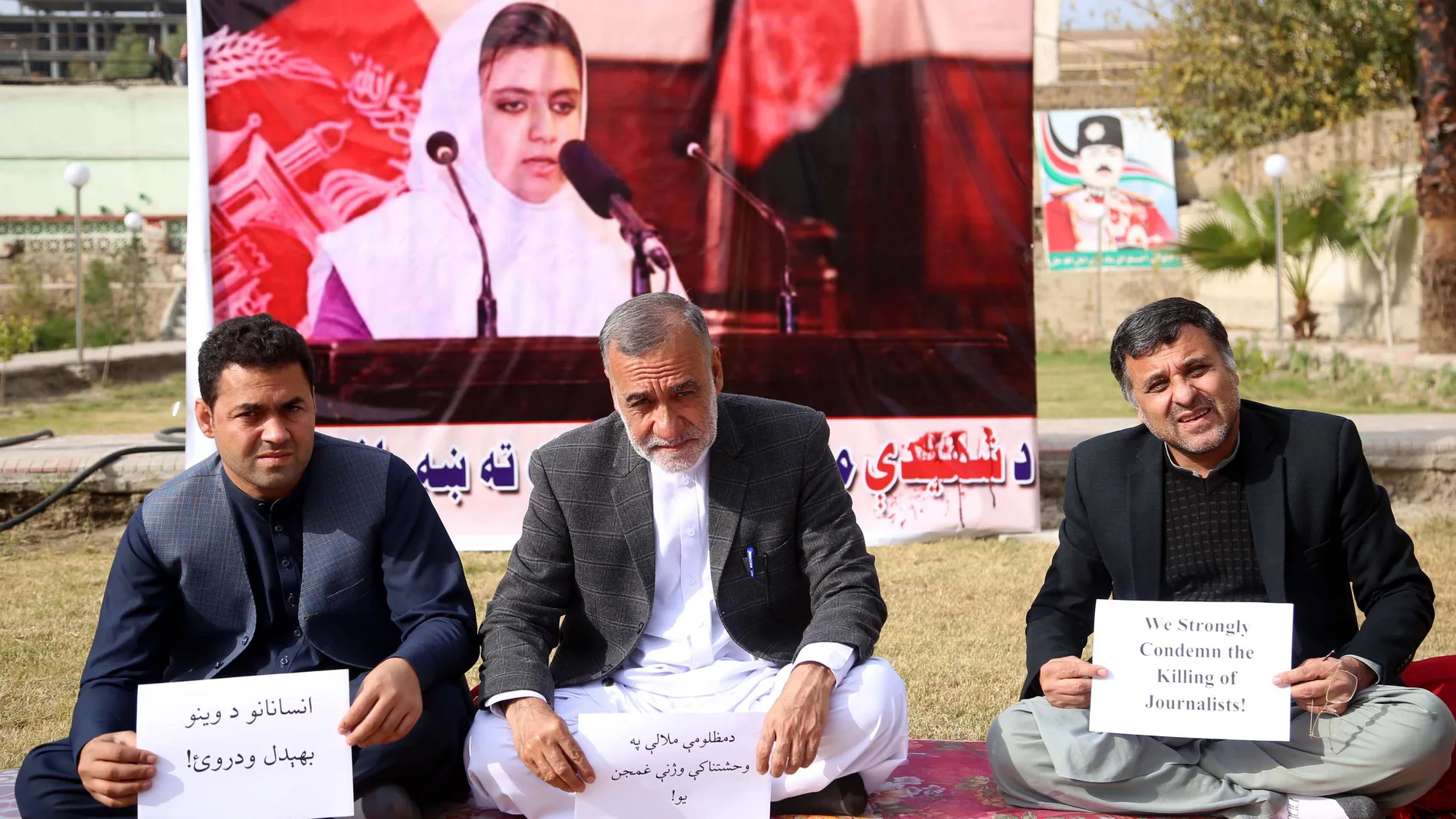 Acto en recuerdo de la periodista asesinada EFE/EPA/GHULAMULLAH HABIBI