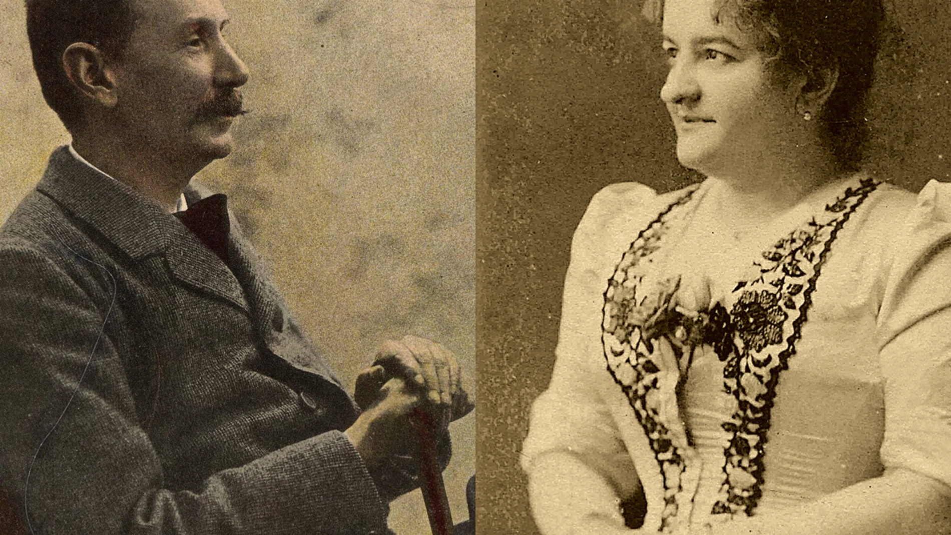 Benito Pérez Galdós y Emilia Pardo Bazán