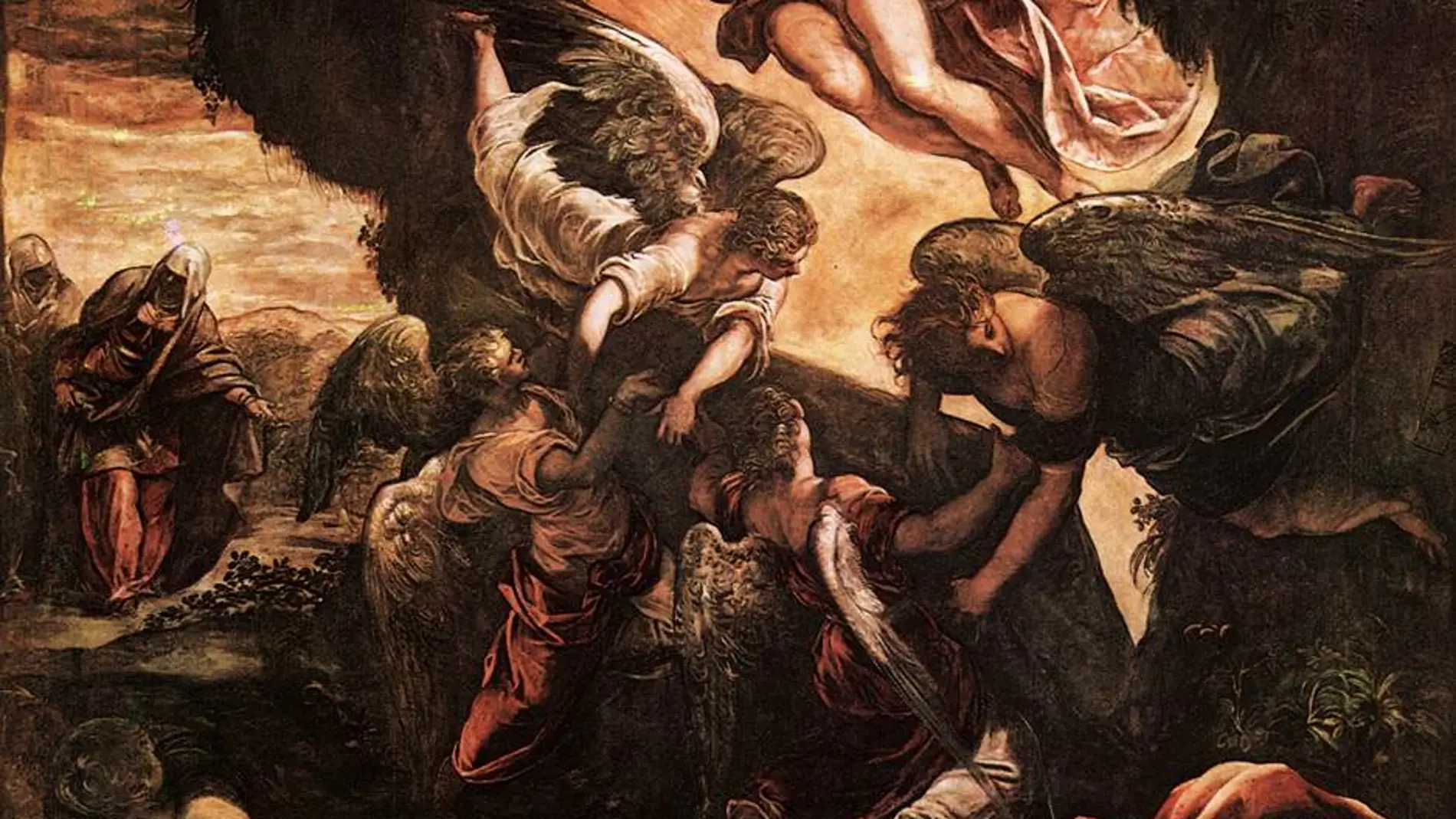 "La resurrección de Cristo", pintada por Tintoretto