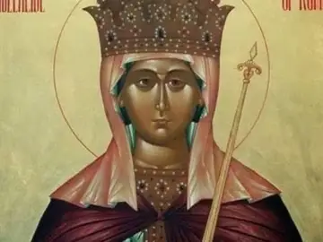 Imagen de Santa Adela, venerada en el día de hoy Imagen de Santa Adela, venerada en el día de hoy