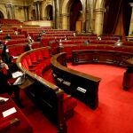 El Parlament, durante la última sesión plenaria de la legislatura.