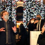 Martinez Almeida, el pasado día 18, en el encendido de las luces de Navidad del Hotel Four Seasons